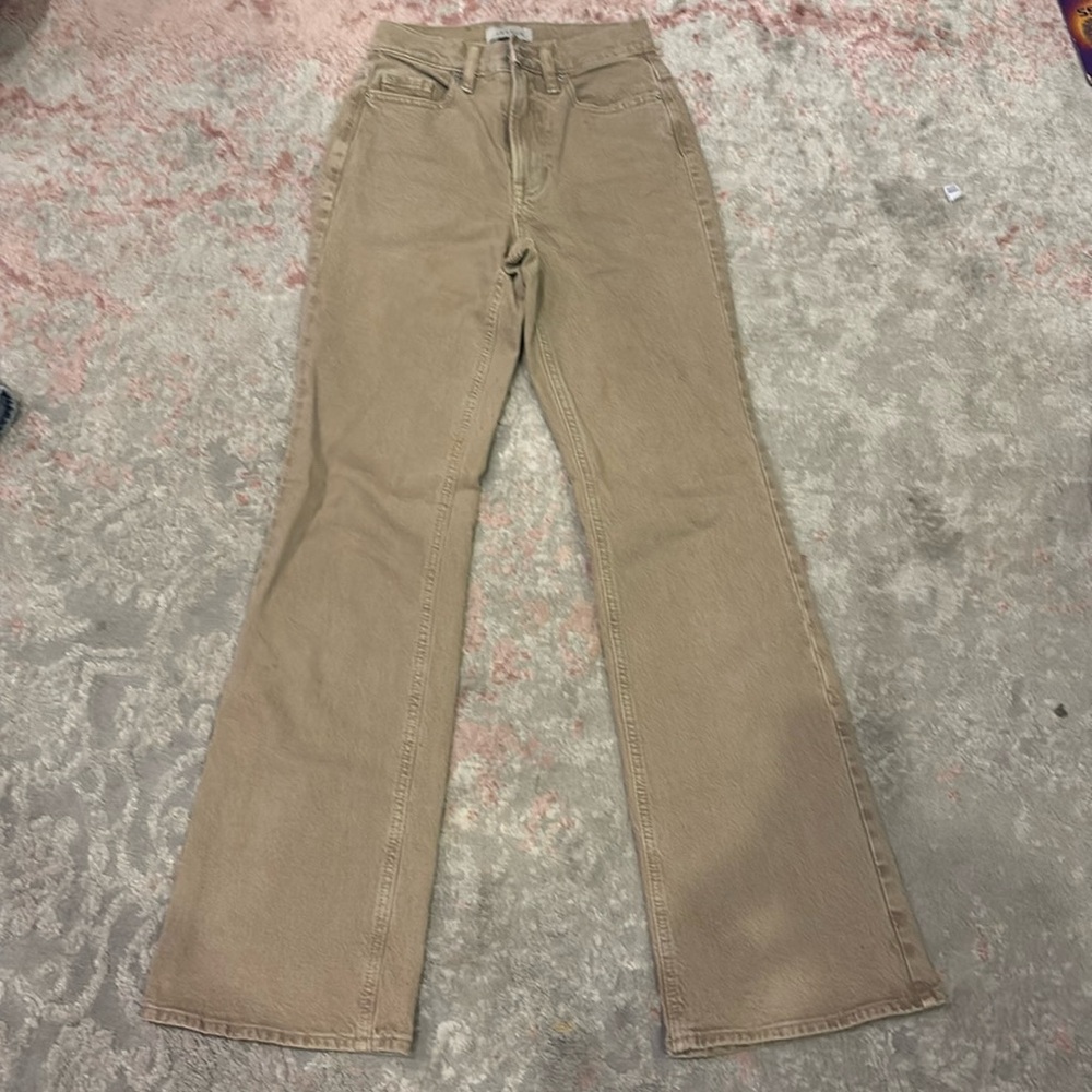 Flared, brown,  high rise, pacsun jeans